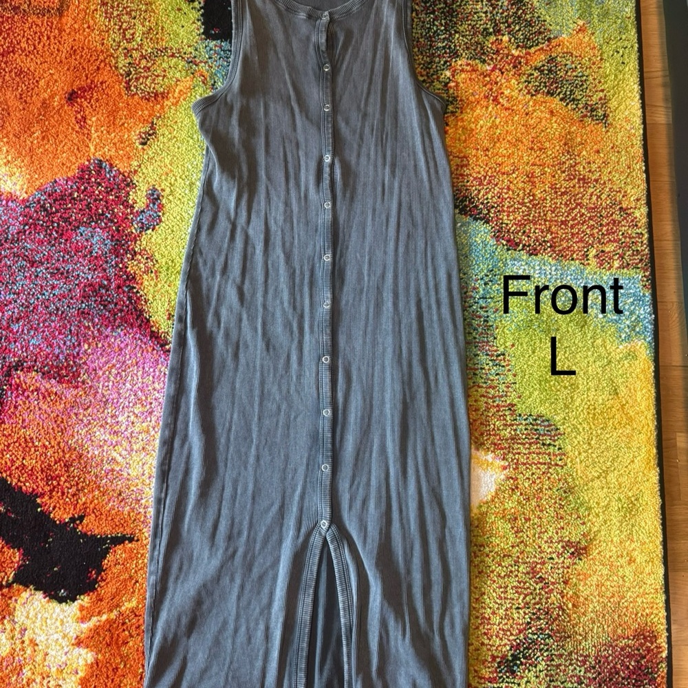 Zara Charcoal Sleeveless Maxi Dress